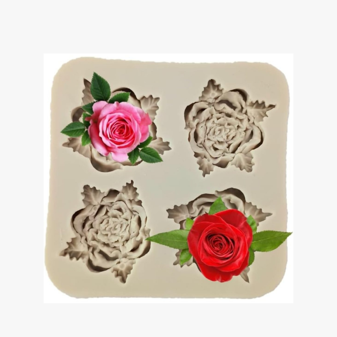 Rose mold 4 cavity