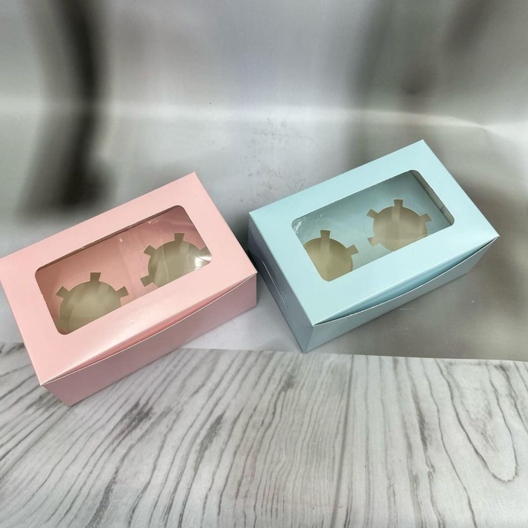 2 CUP CAKE BOX
