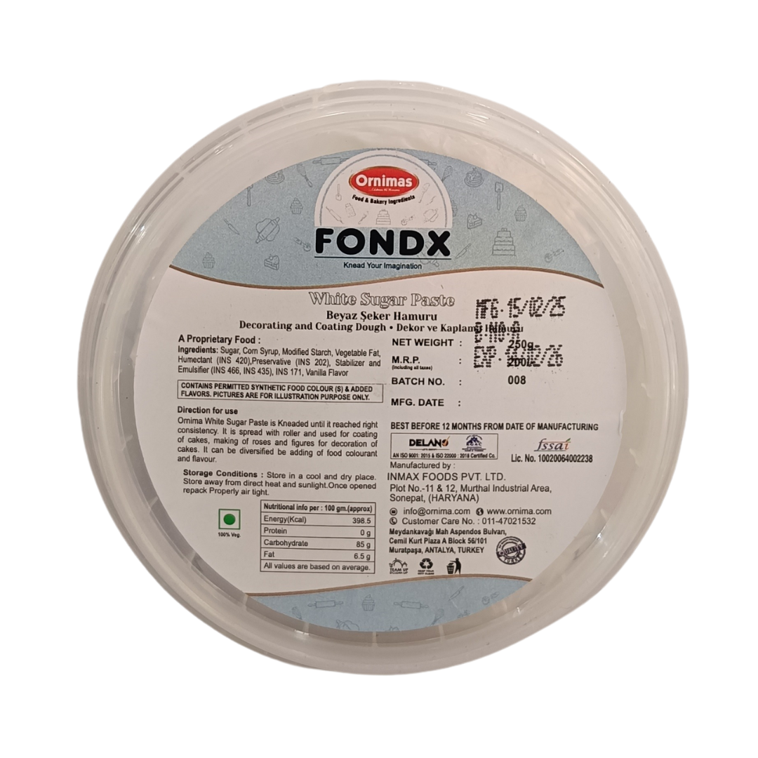 SUGAR PASTE WHITE COLOR (FONDX)