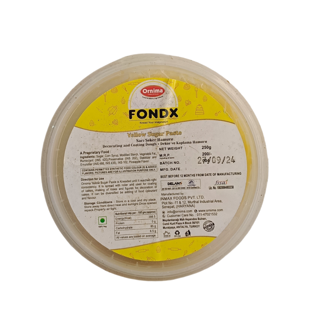SUGAR PASTE YELLOW COLOR (FONDX)