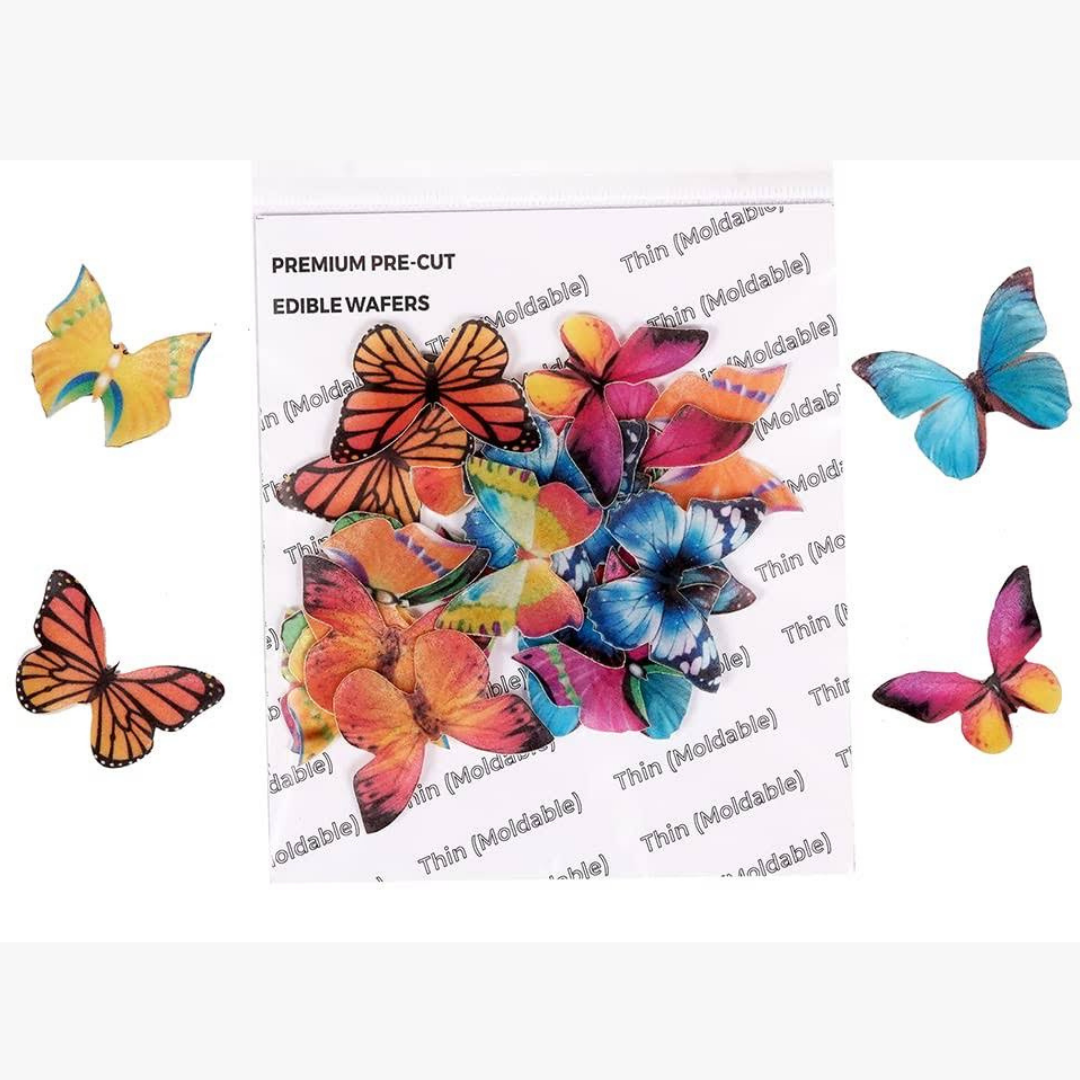 Mix Butterfly 7 Theme Edible Precut