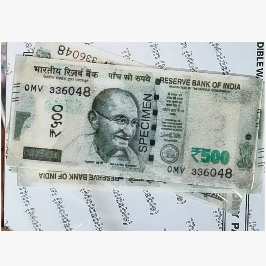 Currency 500 Notes Theme Edible Precut