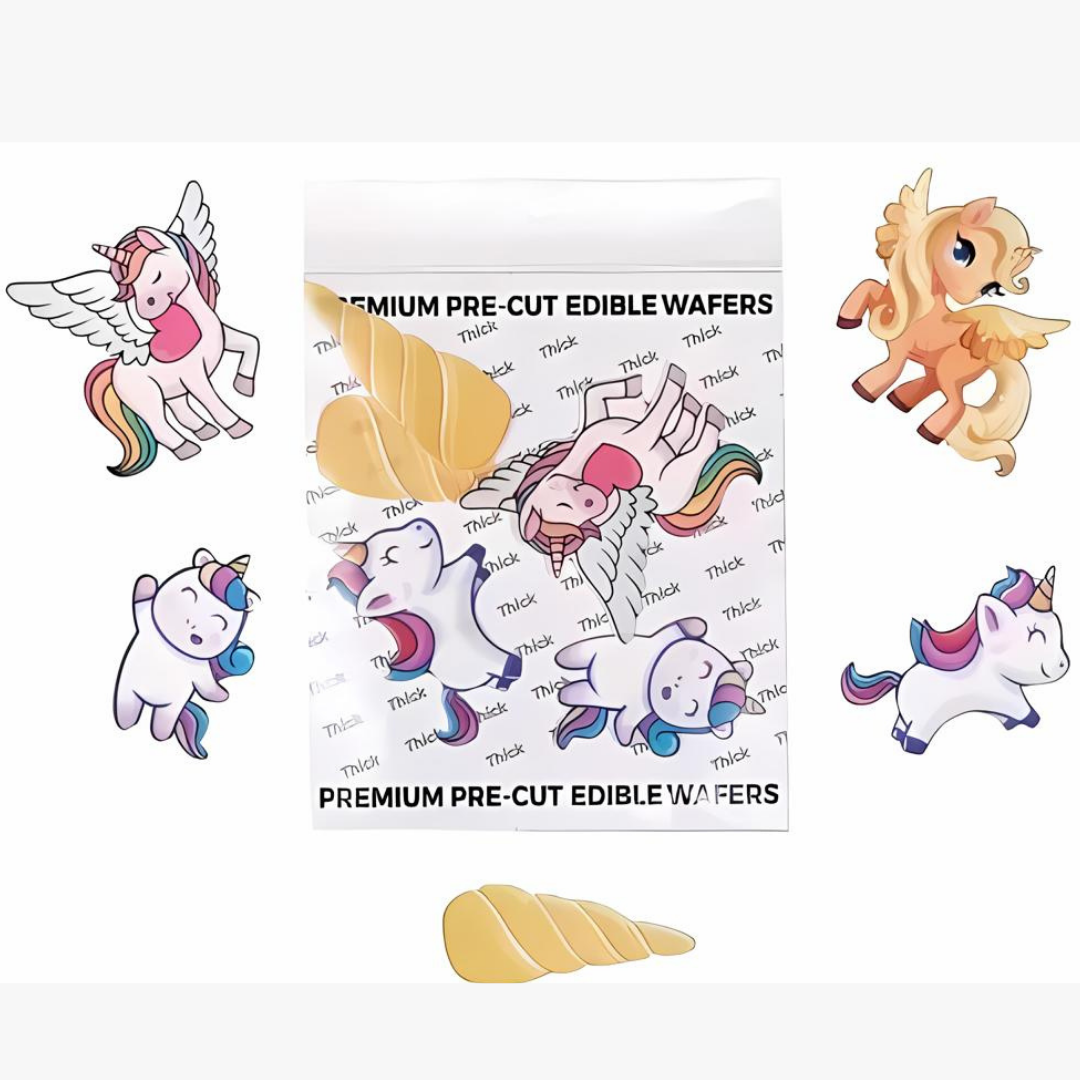 Unicorn Theme Edible Precut