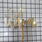 Acrylic  Theme Toppers