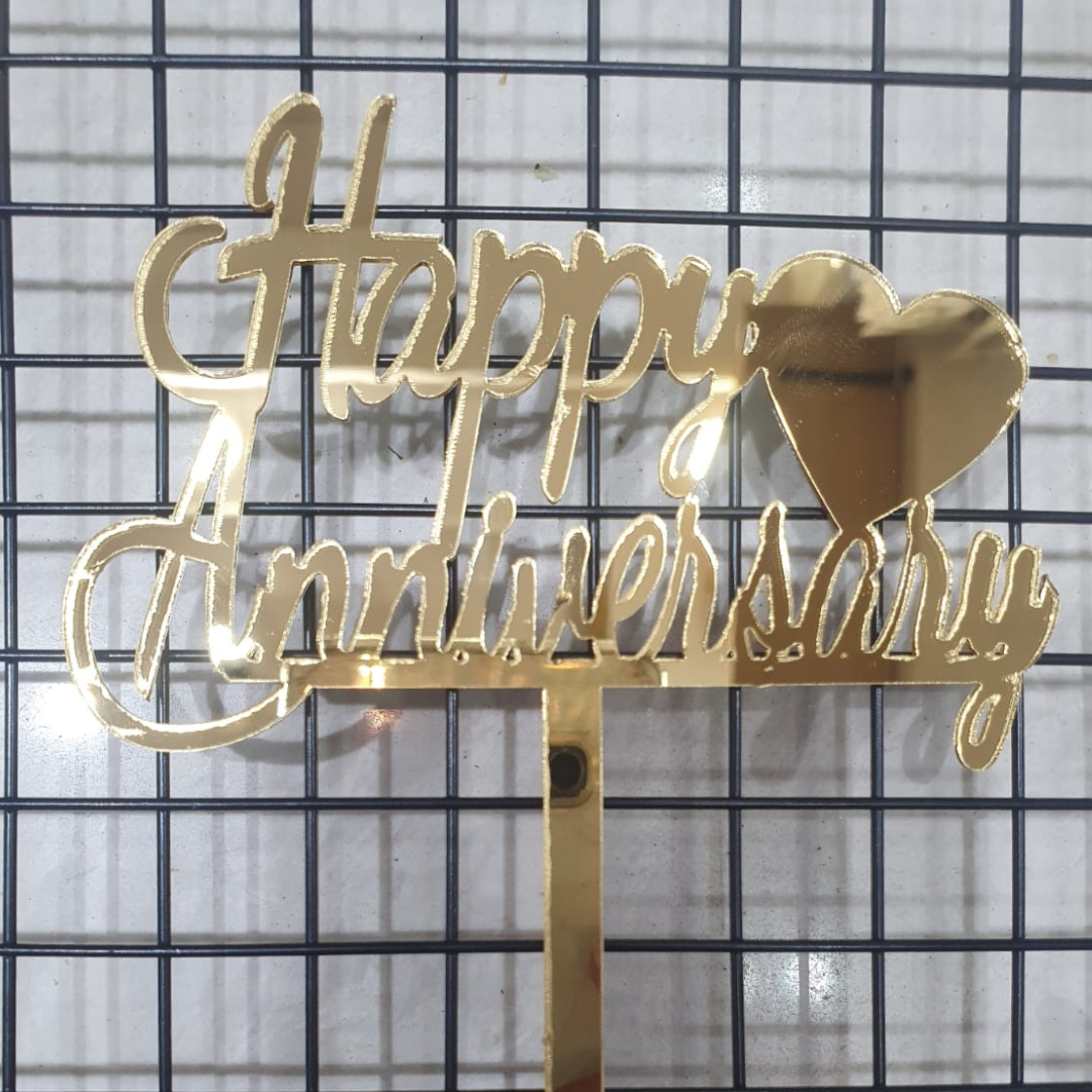 Acrylic  Anivesary Toppers