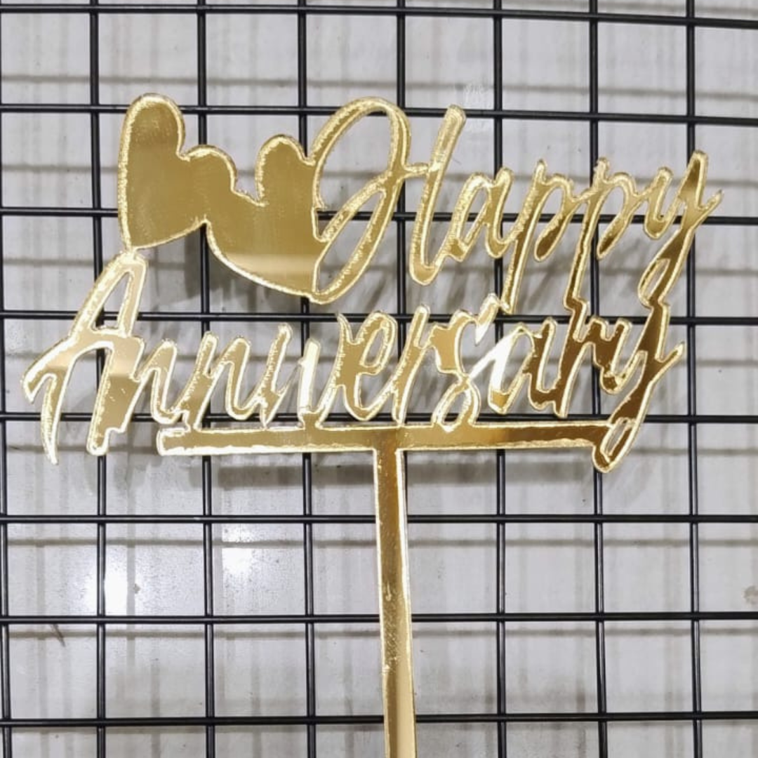 Acrylic  Anivesary Toppers