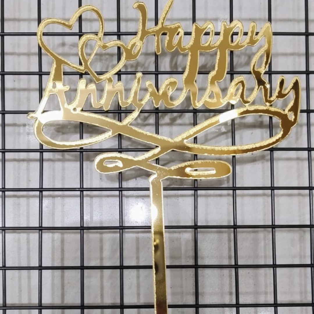 Acrylic  Anivesary Toppers