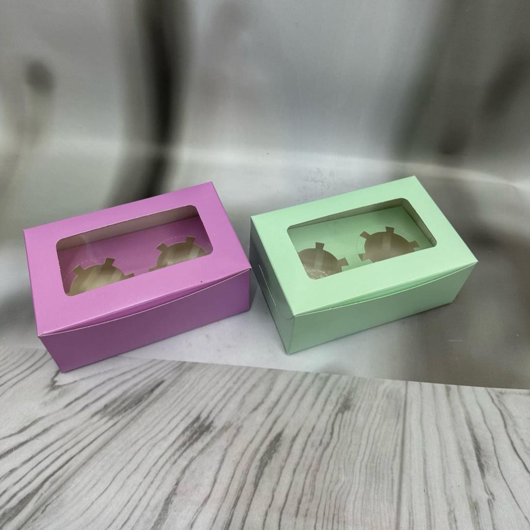 2 CUP CAKE BOX