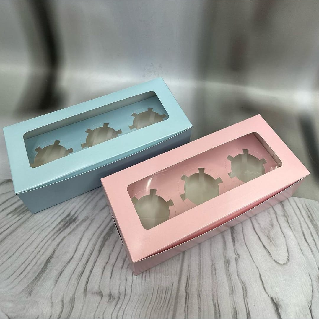 3 Cup Cake Box
