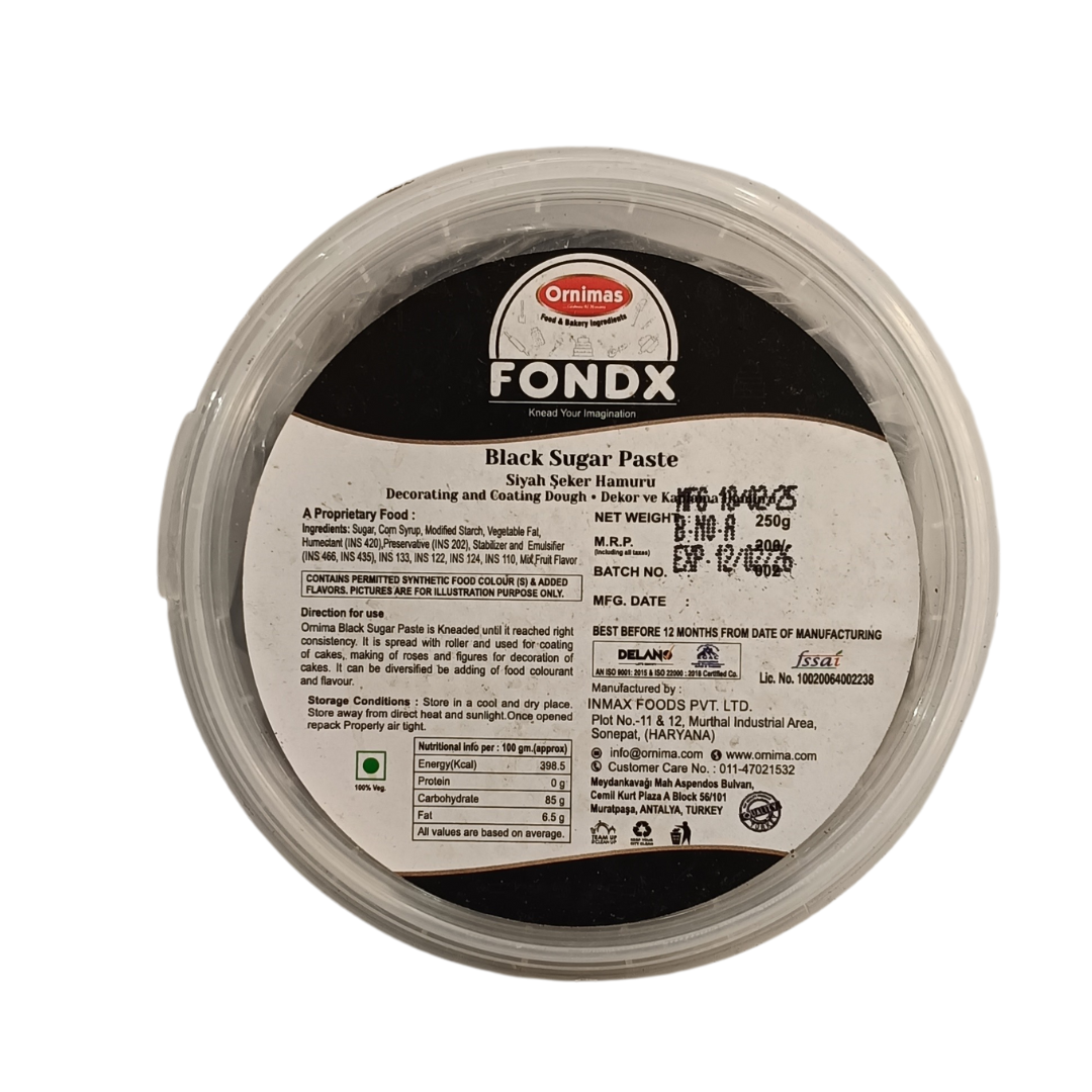 SUGAR PASTE BLACK COLOR (FONDX)