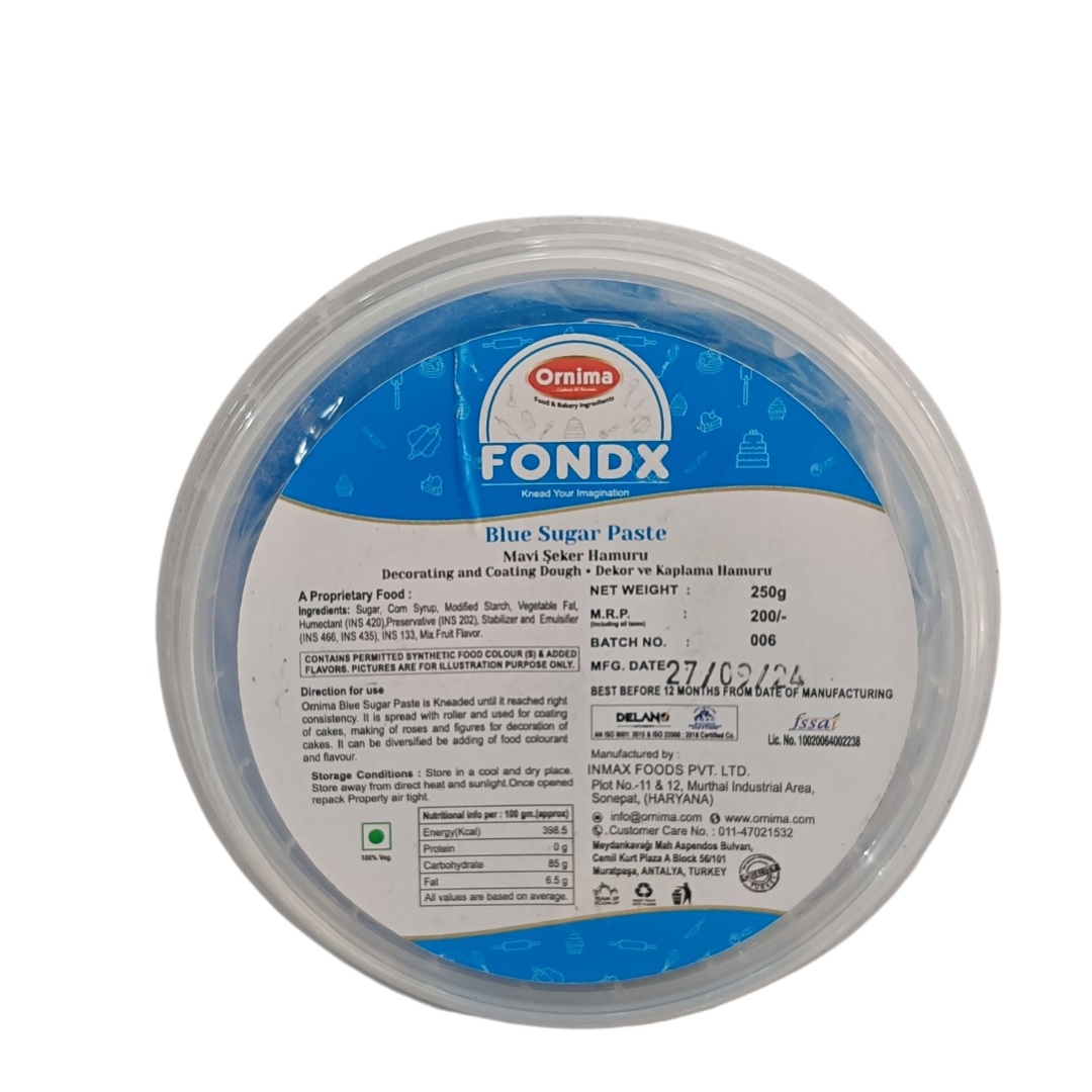 SUGAR PASTE BLUE COLOR (FONDX)