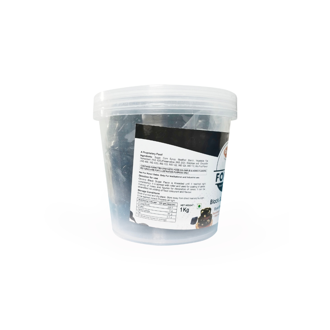 SUGAR PASTE BLACK COLOR (FONDX)