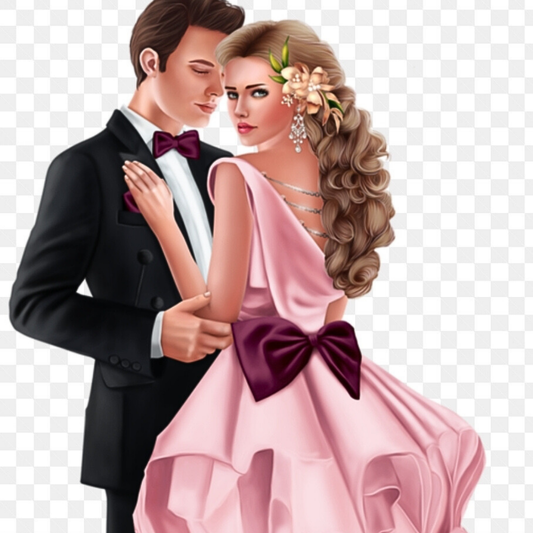 couple 1 Theme Edible Precut
