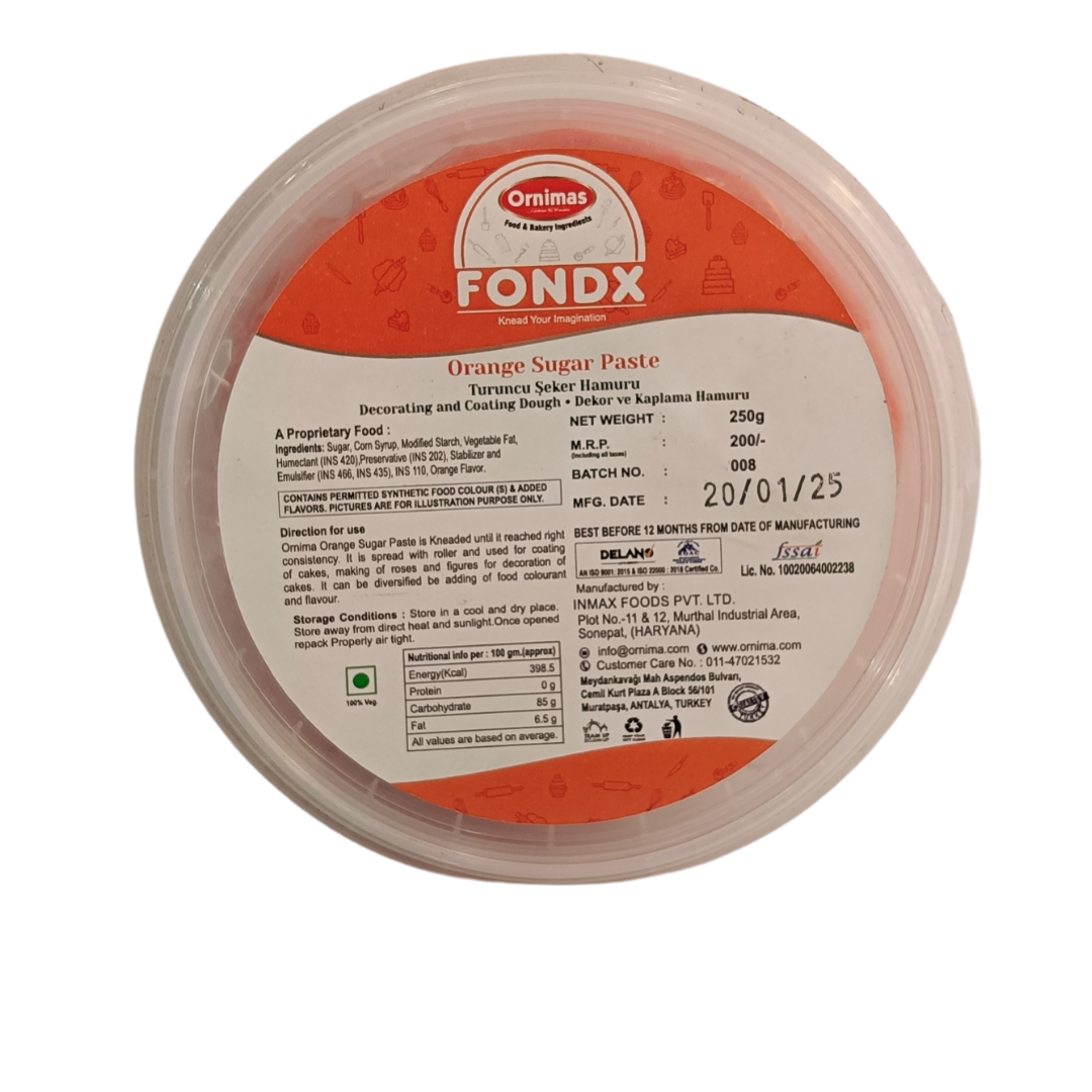 SUGAR PASTE ORANGE COLOR (FONDX)