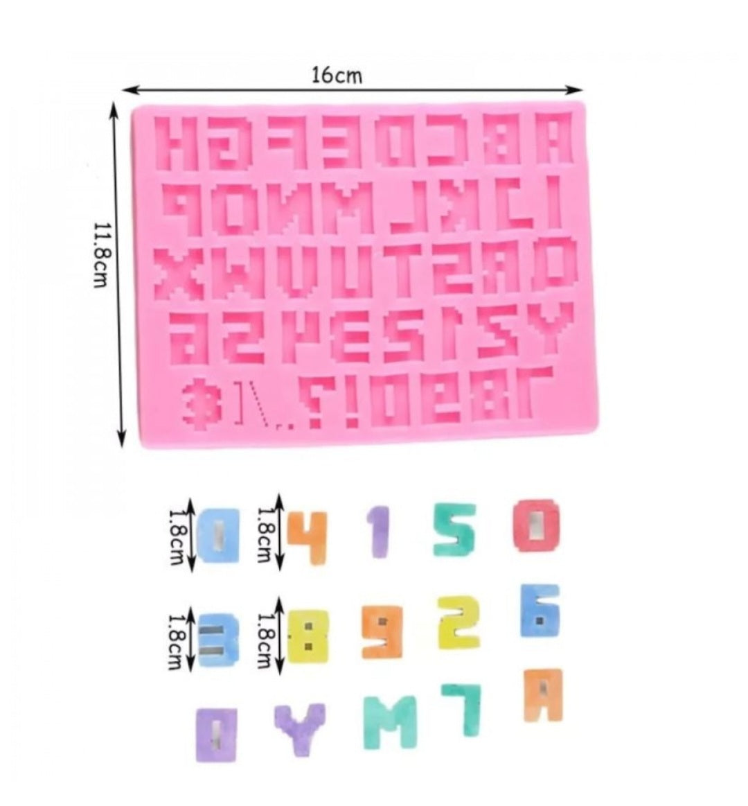 Silicon Alphabrt Shape Fondant Mold