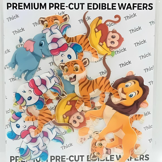 Animal Theme Edible Precut