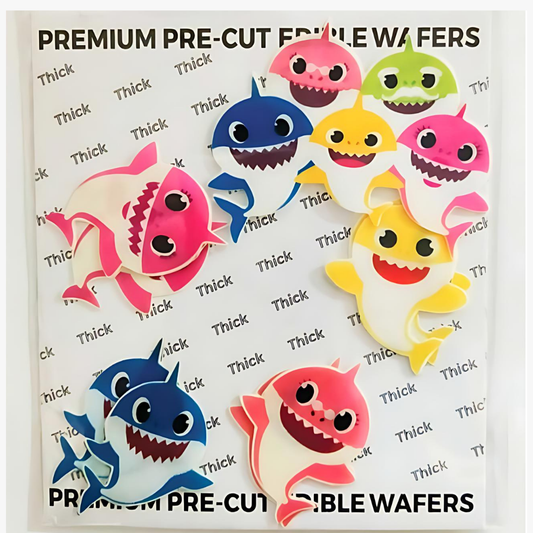 Baby Sharks  Theme Edible Precut