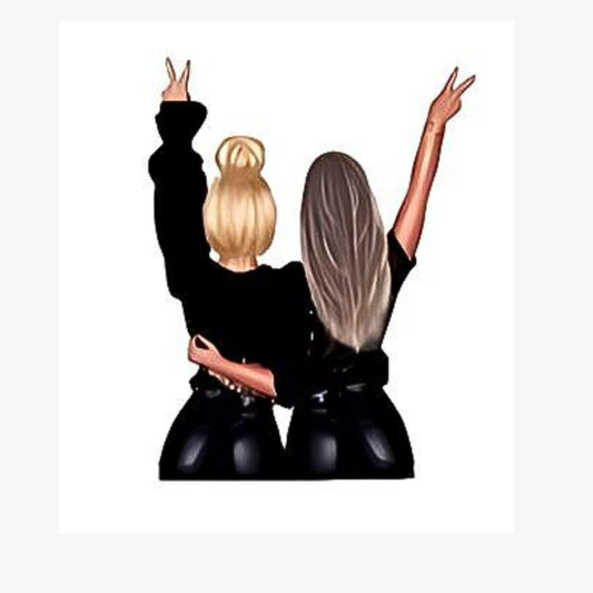 Back Girls Black Theme Edible Precut