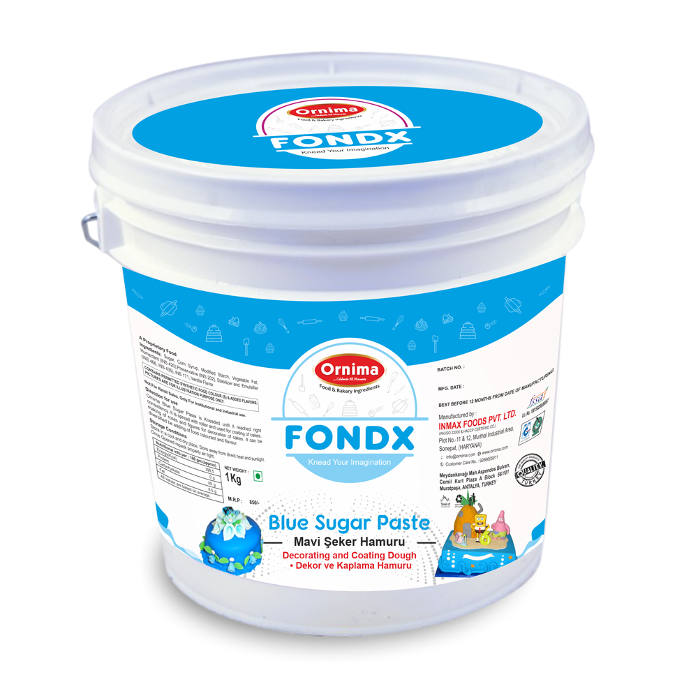 SUGAR PASTE BLUE COLOR (FONDX)