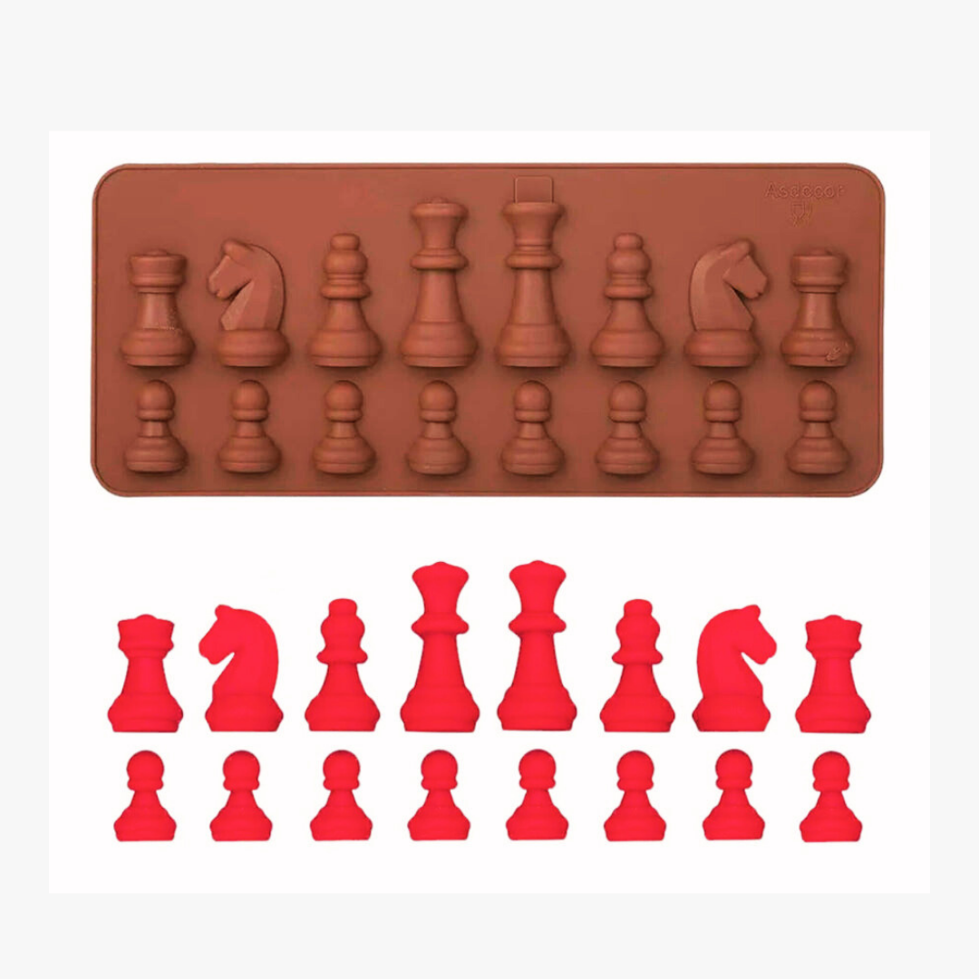 Silicon chess shape  chocolate mould