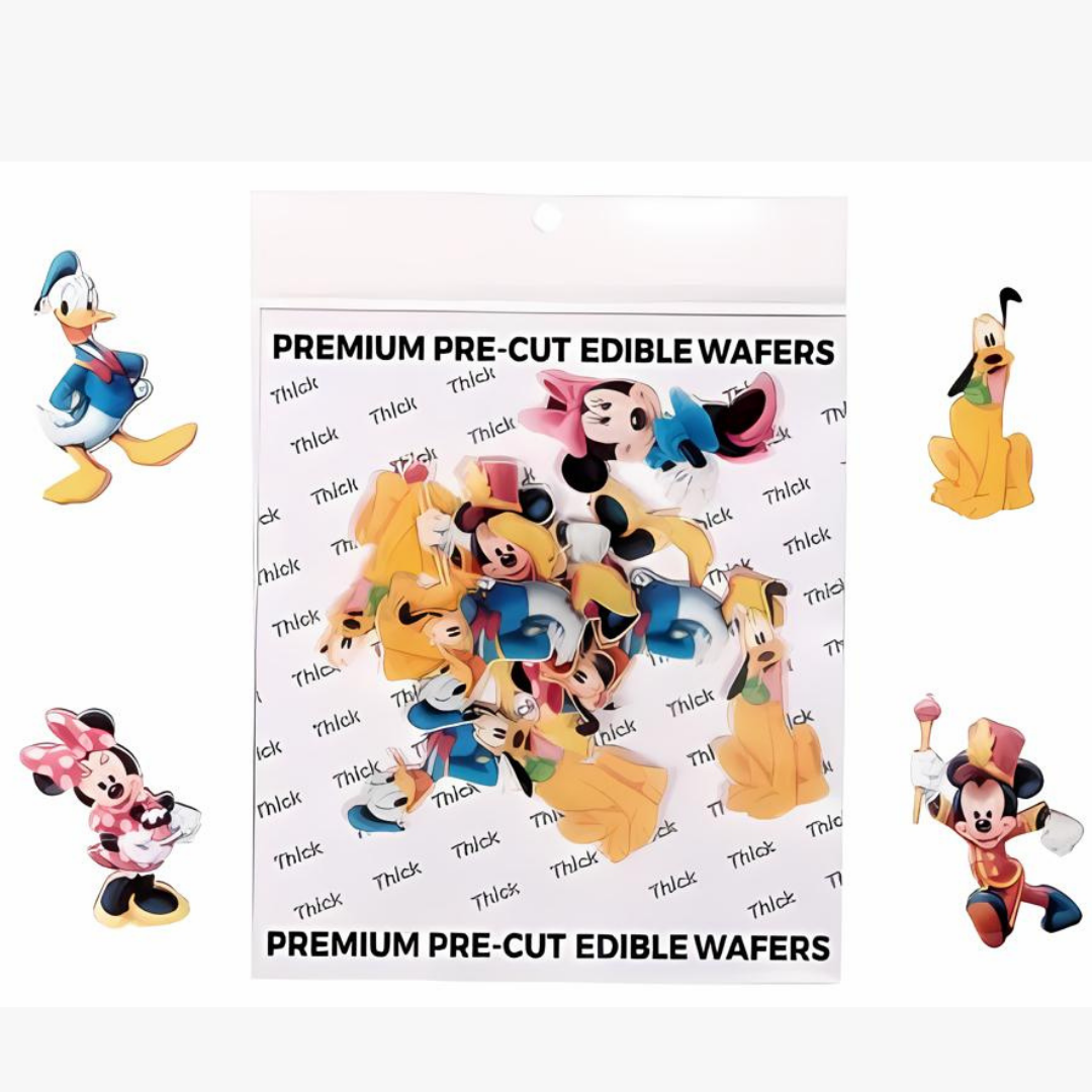 Micky Mouse Theme Edible Precut