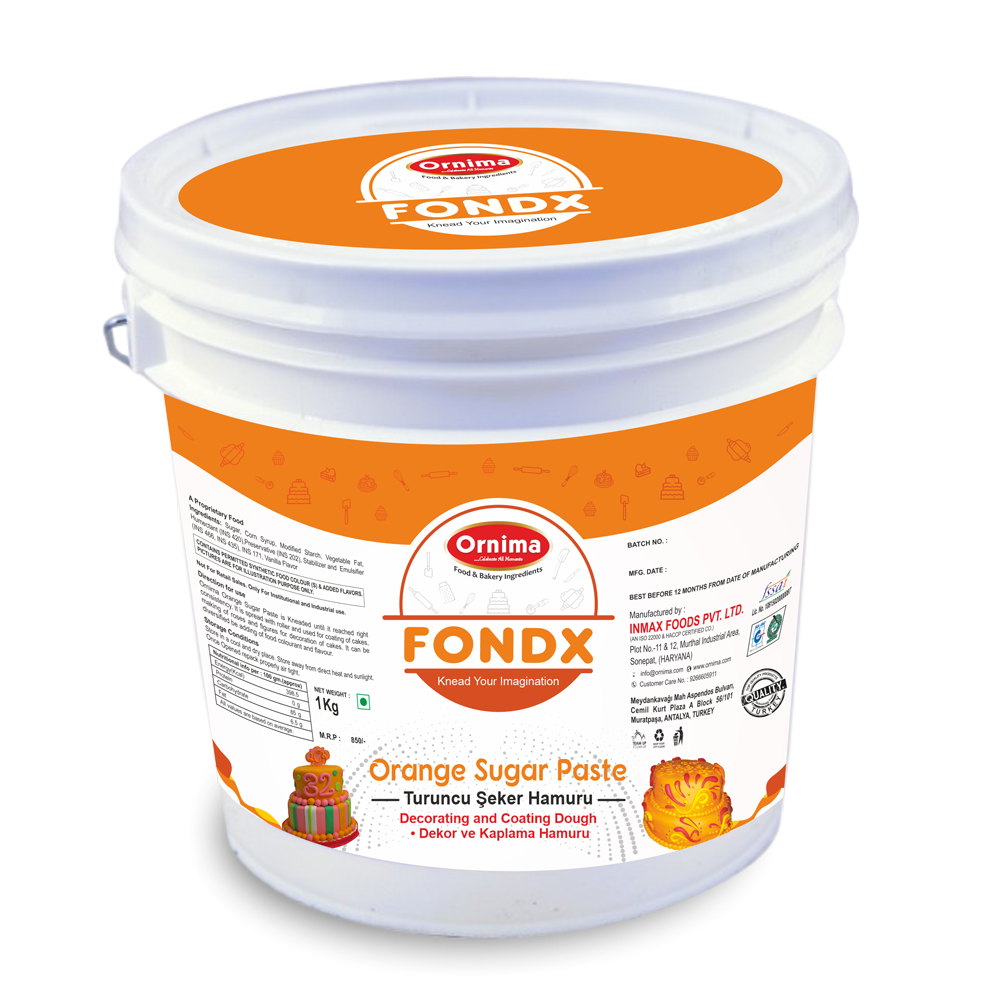 SUGAR PASTE ORANGE COLOR (FONDX)
