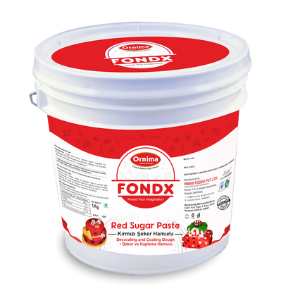 SUGAR PASTE RED COLOR (FONDX)