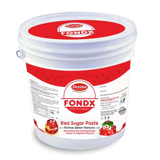 SUGAR PASTE RED COLOR (FONDX)