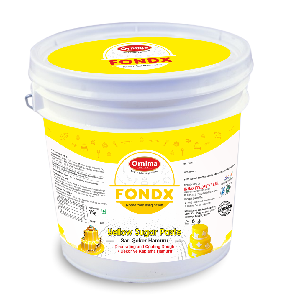 SUGAR PASTE YELLOW COLOR (FONDX)