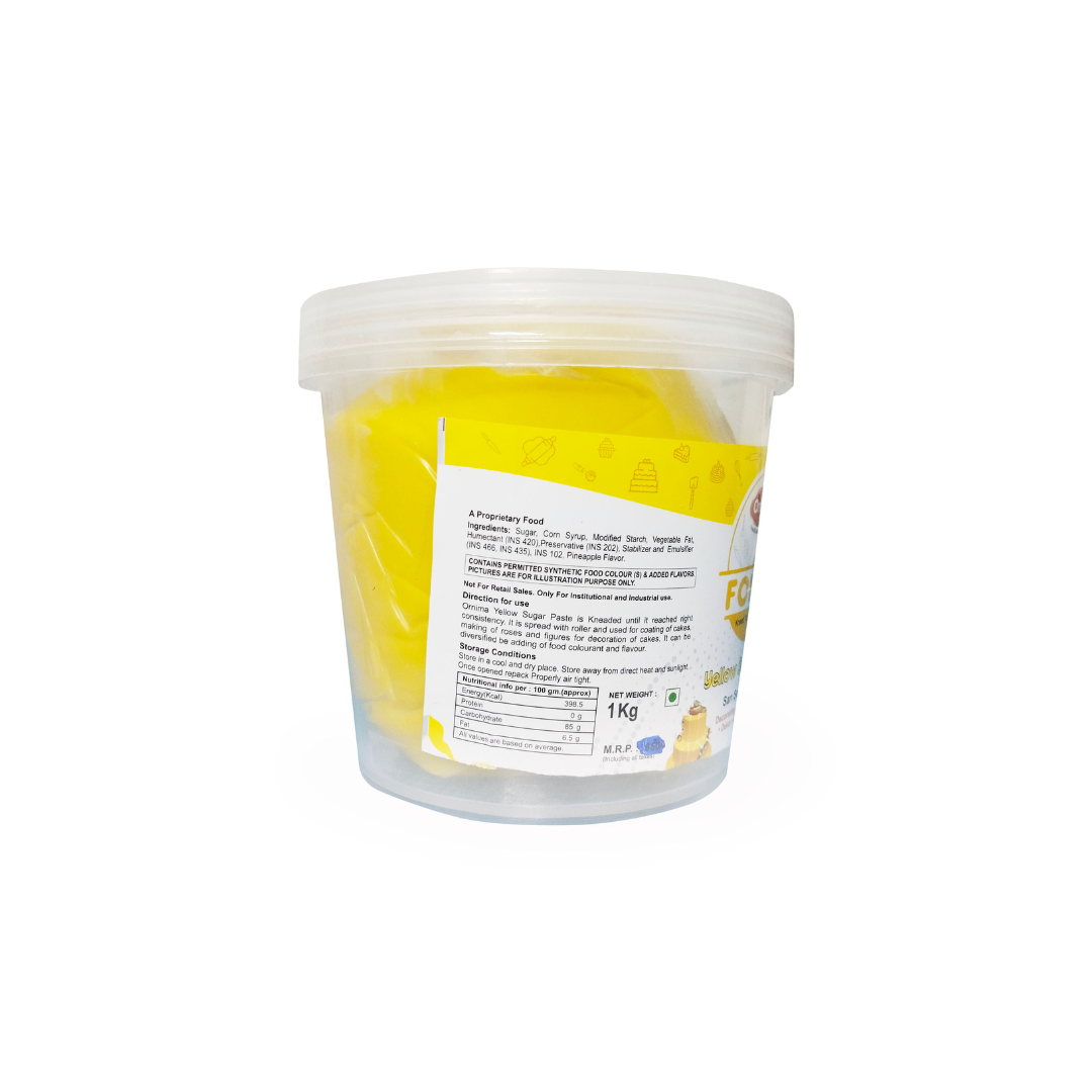 SUGAR PASTE YELLOW COLOR (FONDX)